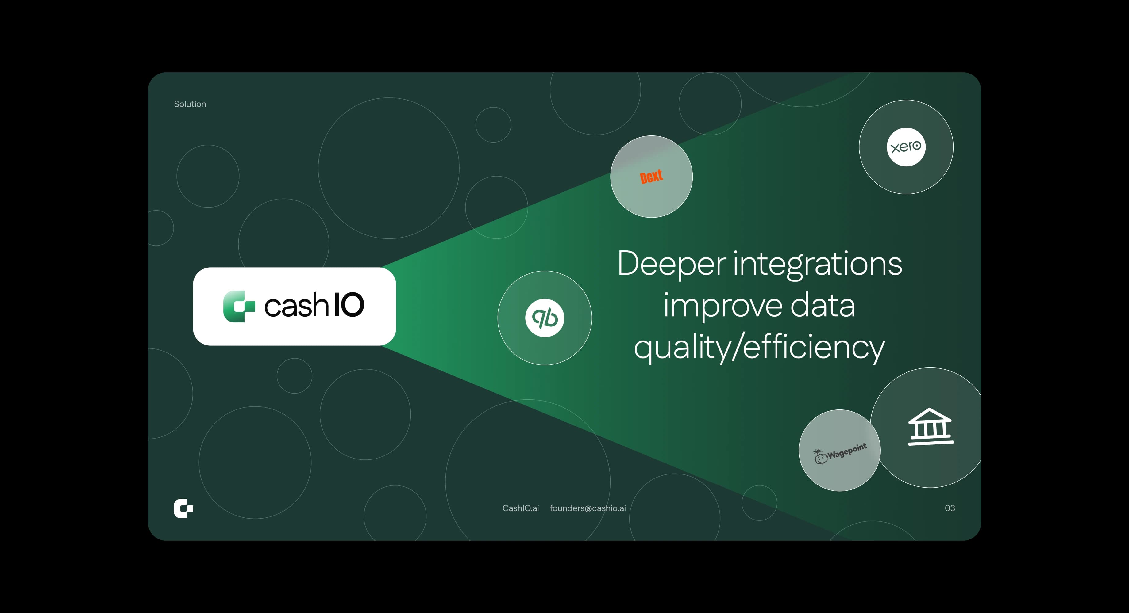 CashIO Deck Design