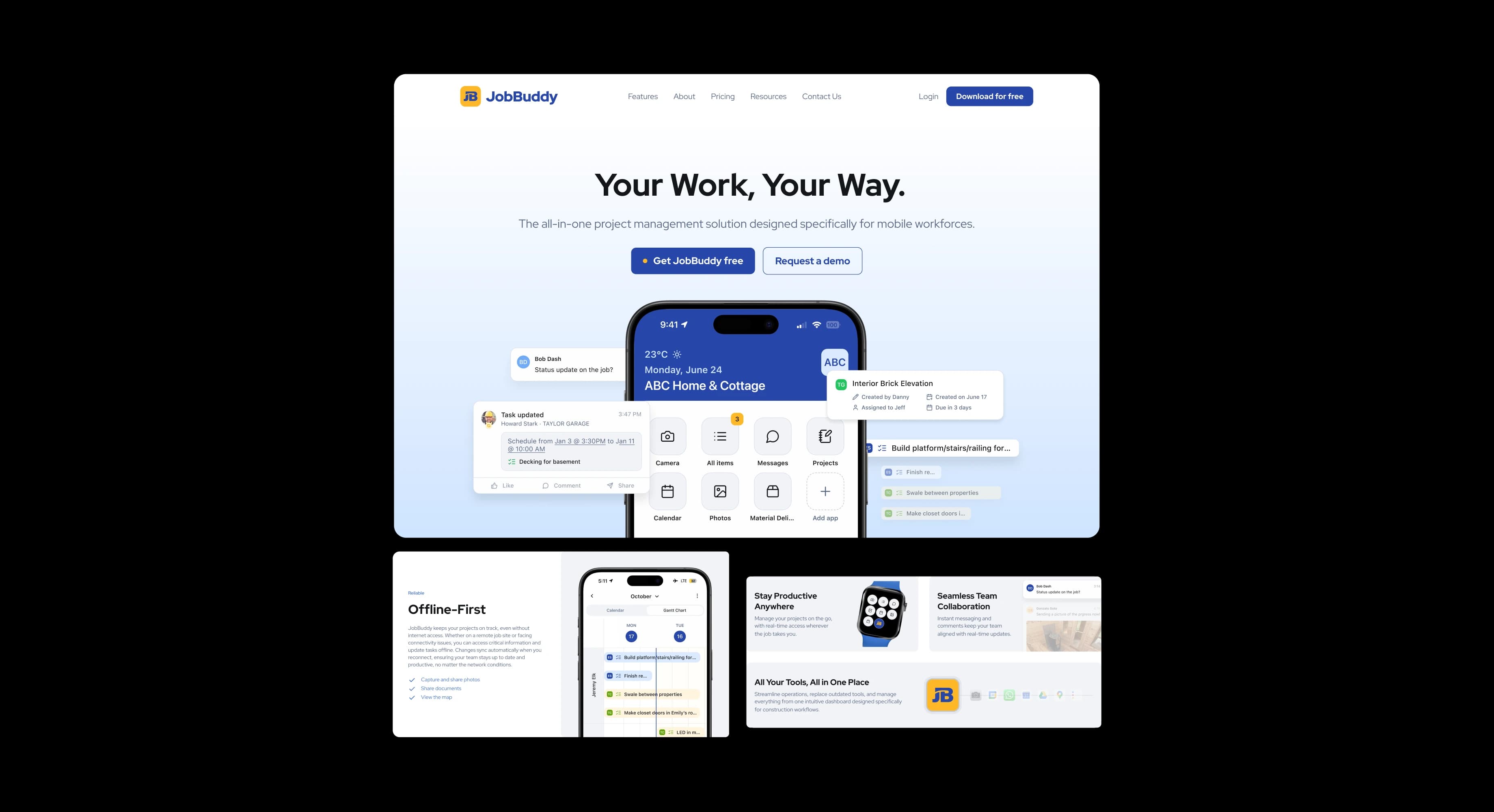 JobBuddy Website Design