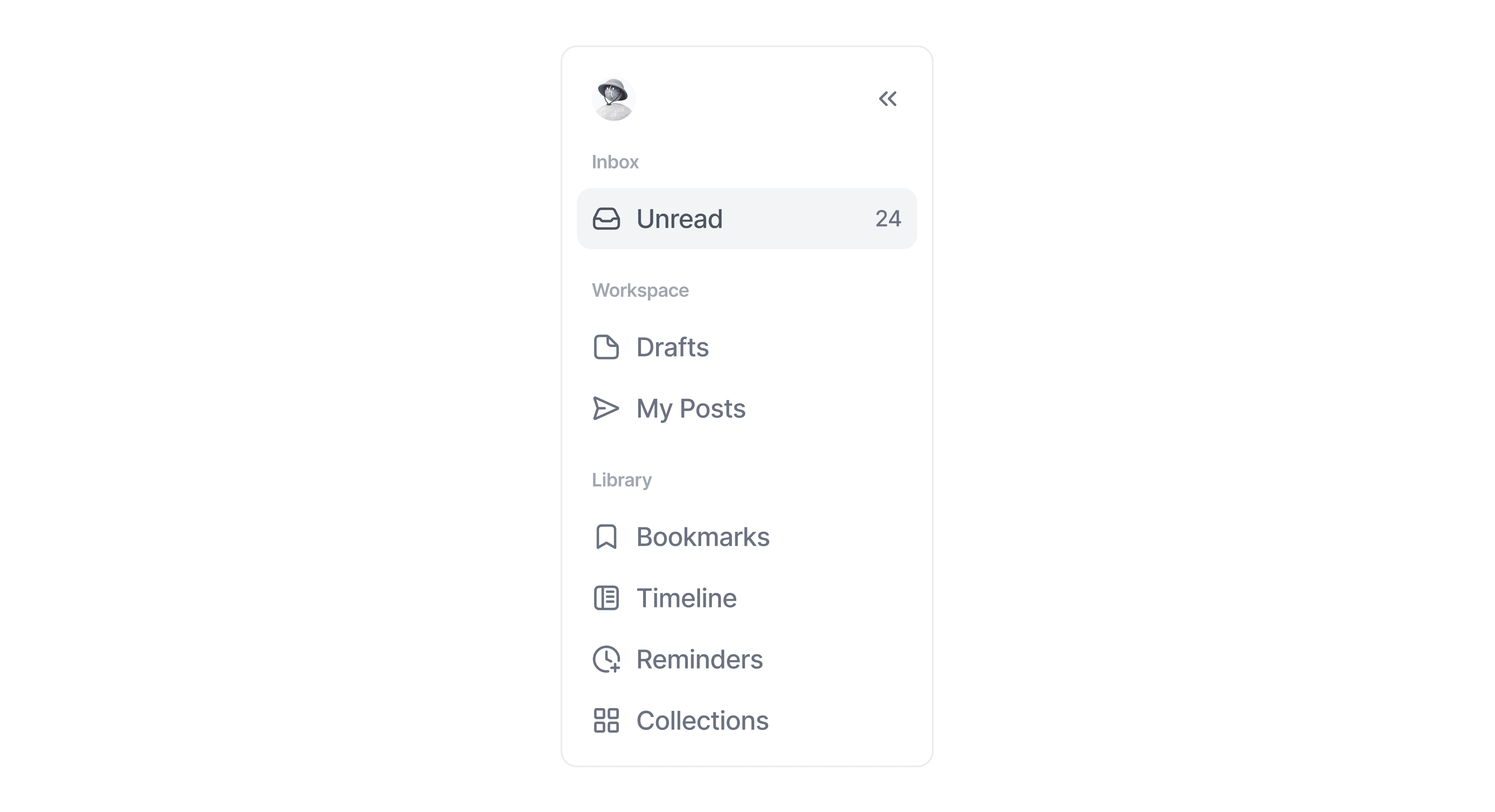 Navigation sidebar